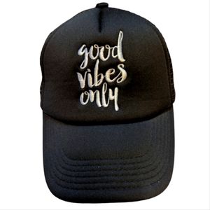 PUGS 'good vibes only' Hat Cap‎ Black Unisex